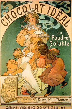Advertising poster for Chocolat Idéal