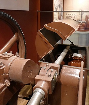 Hershey Conche in the early 1900s made by J.M. Lehmann in Dresden / Paris. This machine is on display as part of the Hershey Story Collection