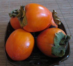 Hachiya persimmons, ripening