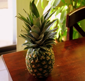 Choose a fresh pineapple from your local grocery store...