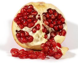 Pomegranate in cross section