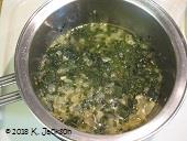 Cooking chaya soup