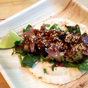 Chef Aaron Brooks’ black sapote mole